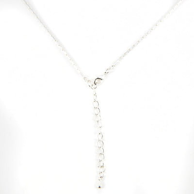 Debbie-Necklace-Silver-Curve-Disk-Pendant-Unique-Womens-Jewellery-Flat-Link-Chain